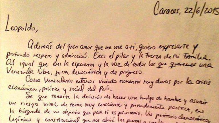 La Emotiva Carta De La Esposa De Leopoldo Lopez: "¡Lo Hemos Logrado, Amor!"