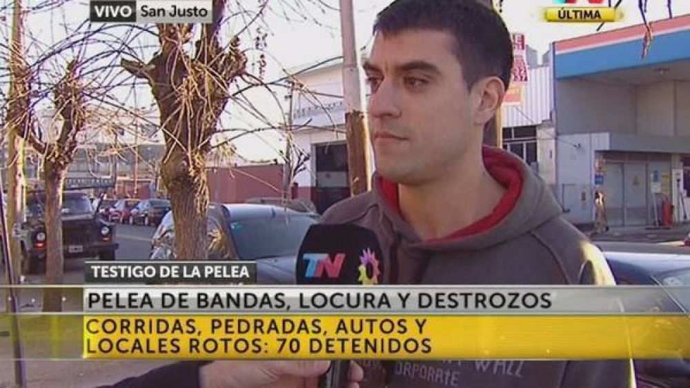 Se citaron a pelear por las redes sociales: destrozos y 70 detenidos