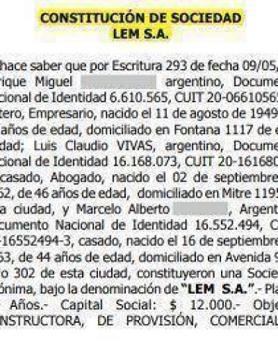 Los honorarios de Luis Vivas lo pagamos todos con obras p�blicas adjudicadas arbitrariamente