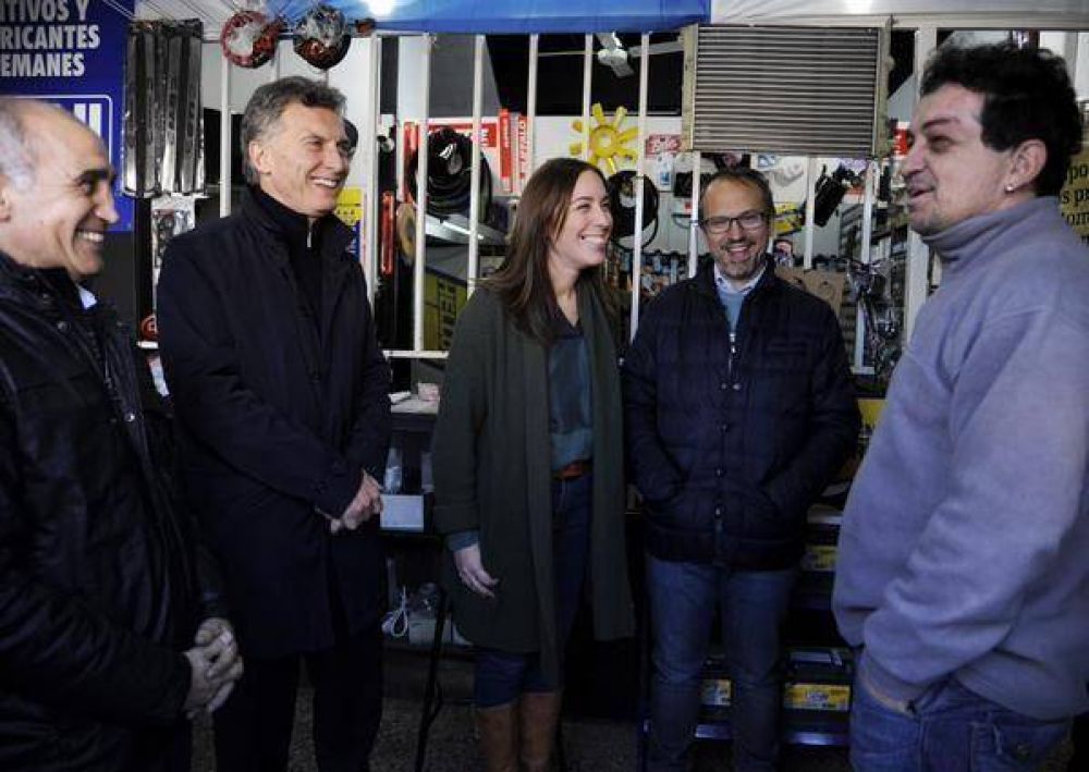 Macri visit� Tres de Febrero con la f�rmula bonaerense Vidal-Salvador