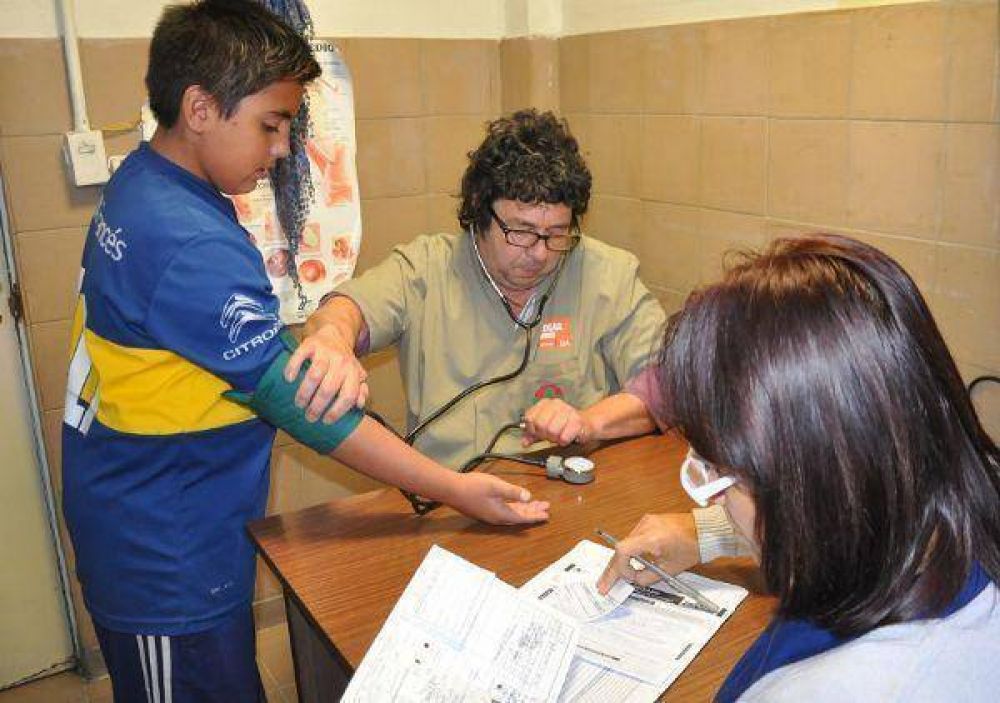 Control m�dico para los 5500 chicos de f�tbol infantil