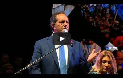 Scioli: 