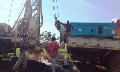 Perforan los primeros pozos buscando agua potable