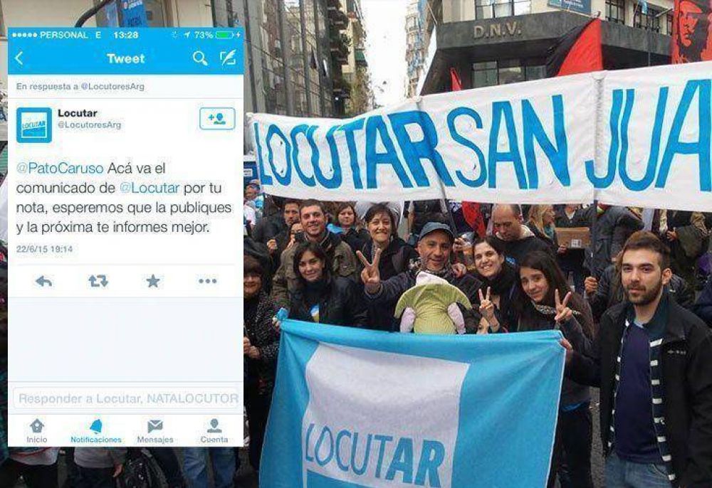 Al estilo Casa Rosada, Locutar tuite contra periodistas y locutores 