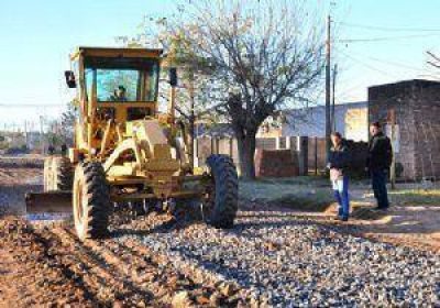 El municipio trabaja en la recomposici�n de calles con piedra