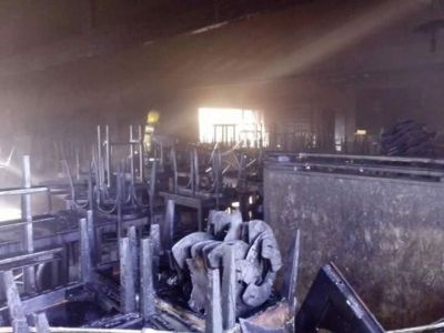 Voraz incendio en conocido restaurante provoc� importantes p�rdidas materiales