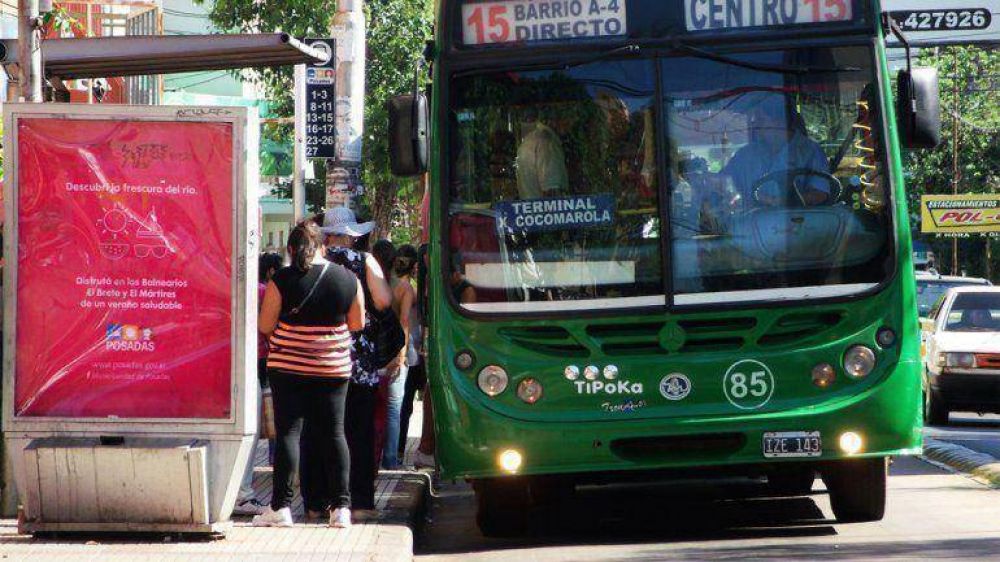 A mediados de Julio, aumenta el transporte urbano en Posadas a $5,60