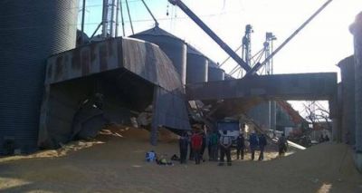 Ramallo: Se derrumb� un silo, muri� un operario