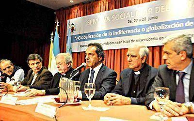 En la apertura de la Semana Social, Scioli afirm� que 