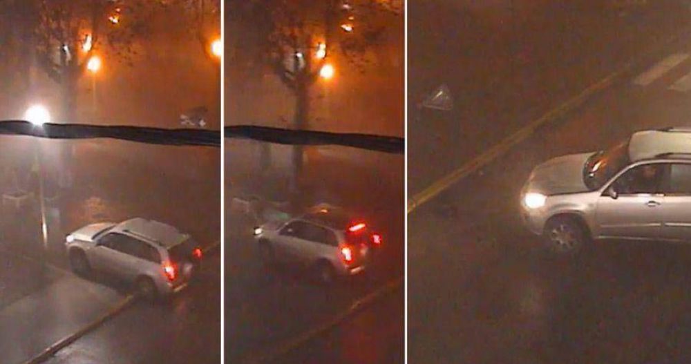 Choc�, se dio a la fuga, pero olvid� su patente