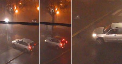 Choc�, se dio a la fuga, pero olvid� su patente