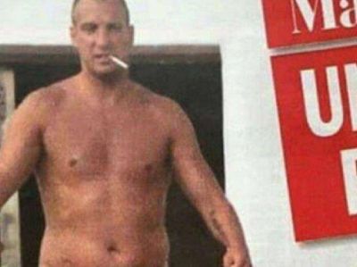 Maxi L�pez fumando y con kilos de m�s