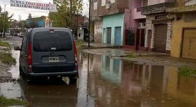Se registraron inundaciones en Lomas, Brown y Lan�s