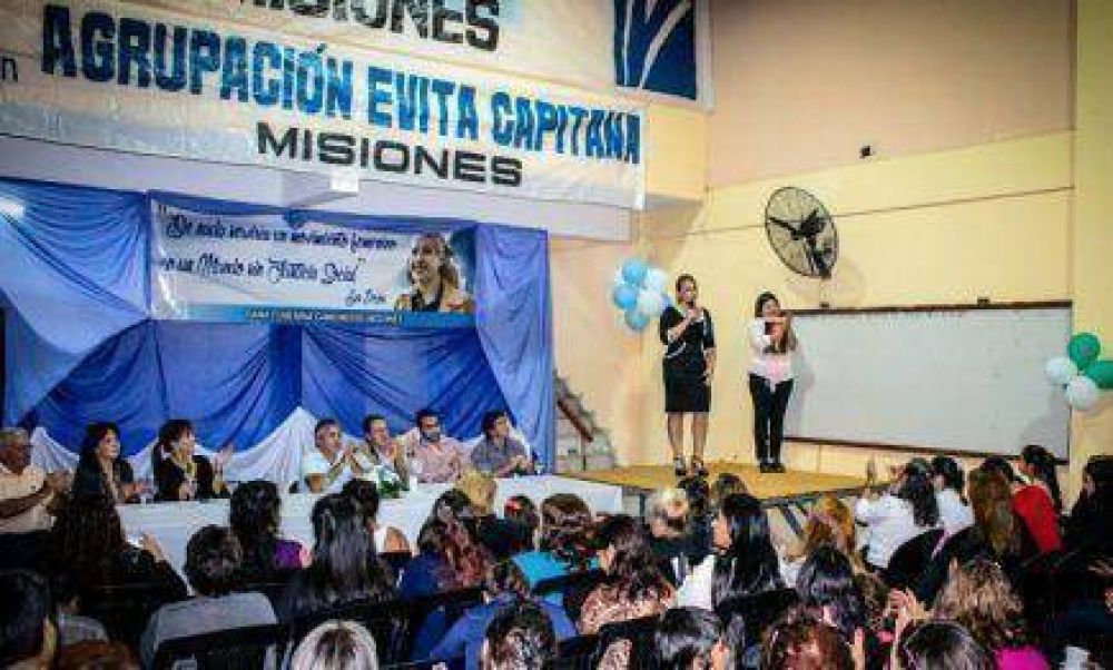 Se present� la agrupaci�n Evita Capitana en la Provincia