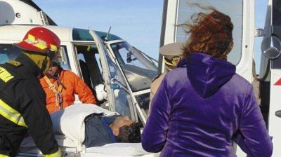Evacuaci�n helitransportada de tripulante de un buque pesquero