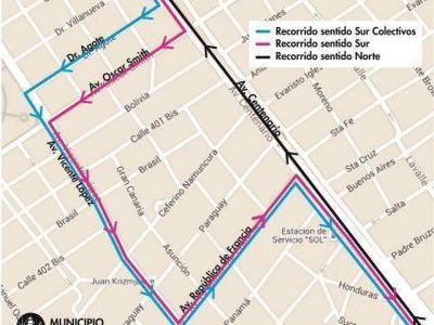 Cambia el sentido de circulaci�n de Centenario
