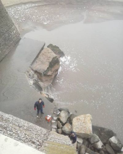 OSSE tom� muestras en el pluvial de Constituci�n y la Costa