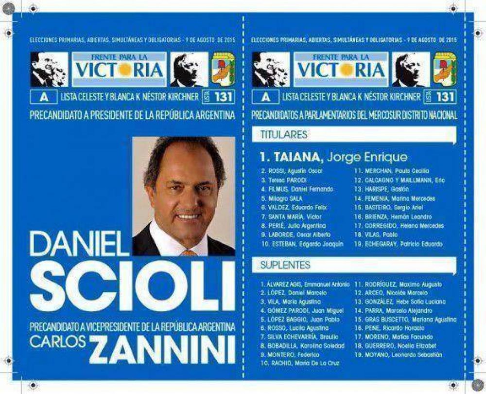 Una mendocina en la lista nacional de Scioli-Zannini