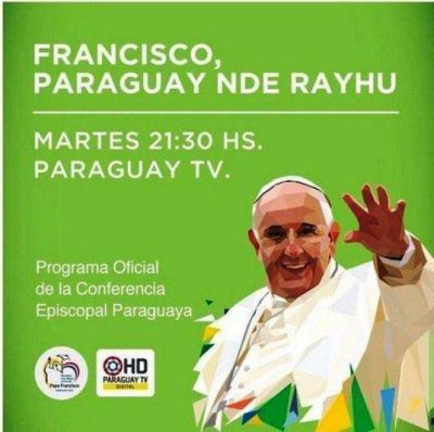 Paraguay TV emite desde este martes programa especial sobre visita papal