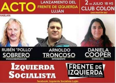 Con el �Pollo� Sobrero, la Izquierda de Luj�n lanza su campa�a