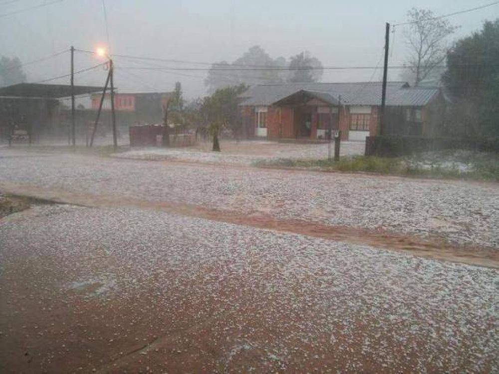 Una fuerte granizada sorprendi� a San Pedro y San Vicente