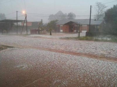 Una fuerte granizada sorprendi� a San Pedro y San Vicente