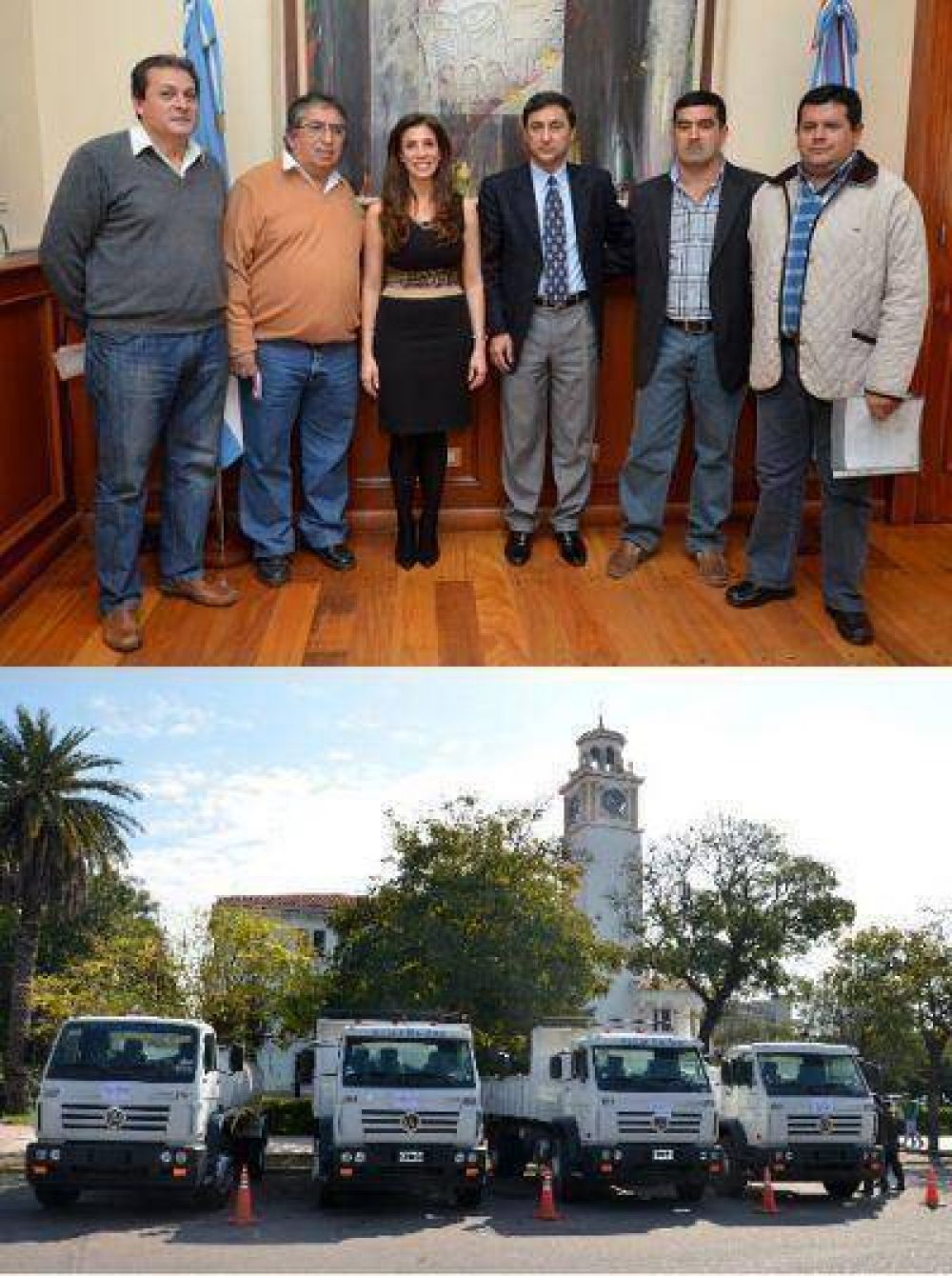 El Gobierno entreg� camiones para cuatro comisiones municipales