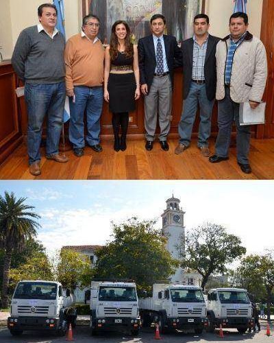 El Gobierno entreg� camiones para cuatro comisiones municipales