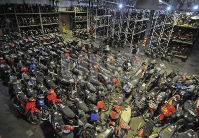 En el corral�n municipal hay cerca de 1.500 motos retenidas en lo que va del a�o