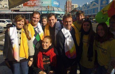 Gabriela Michetti recorri� Mart�nez junto a Guillermo Montenegro