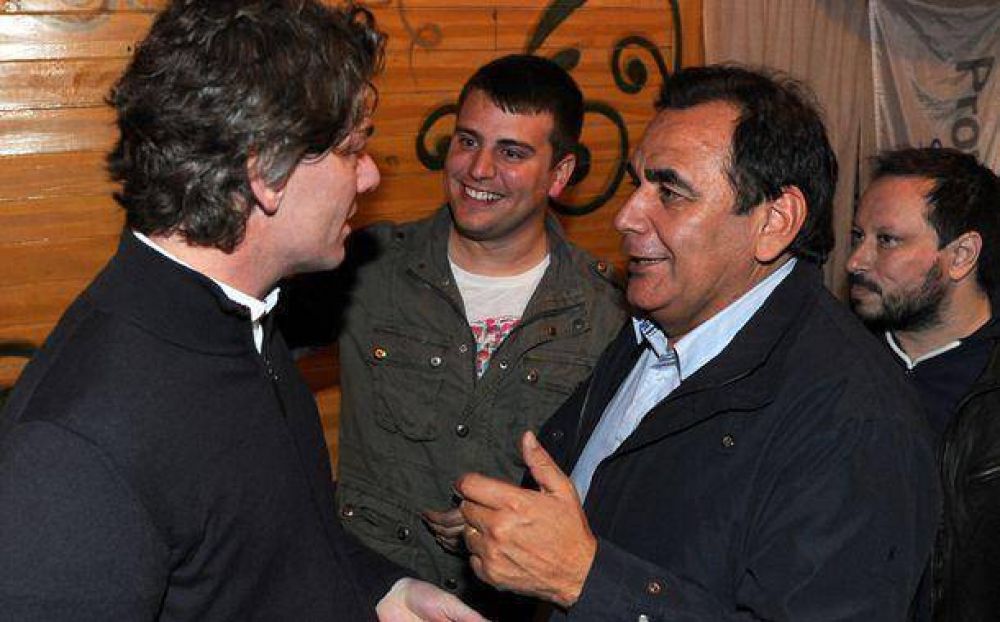 Jos� Molina y Nicol�s Scioli en Pilar