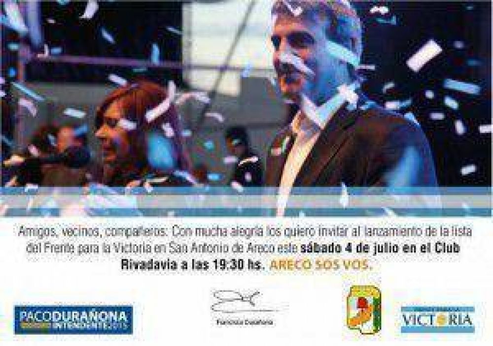 El Frente para la Victoria anuncia la lista de intendente, concejales y consejeros escolares