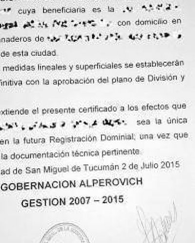 Env�an notas a vecinos para prometerles escrituras