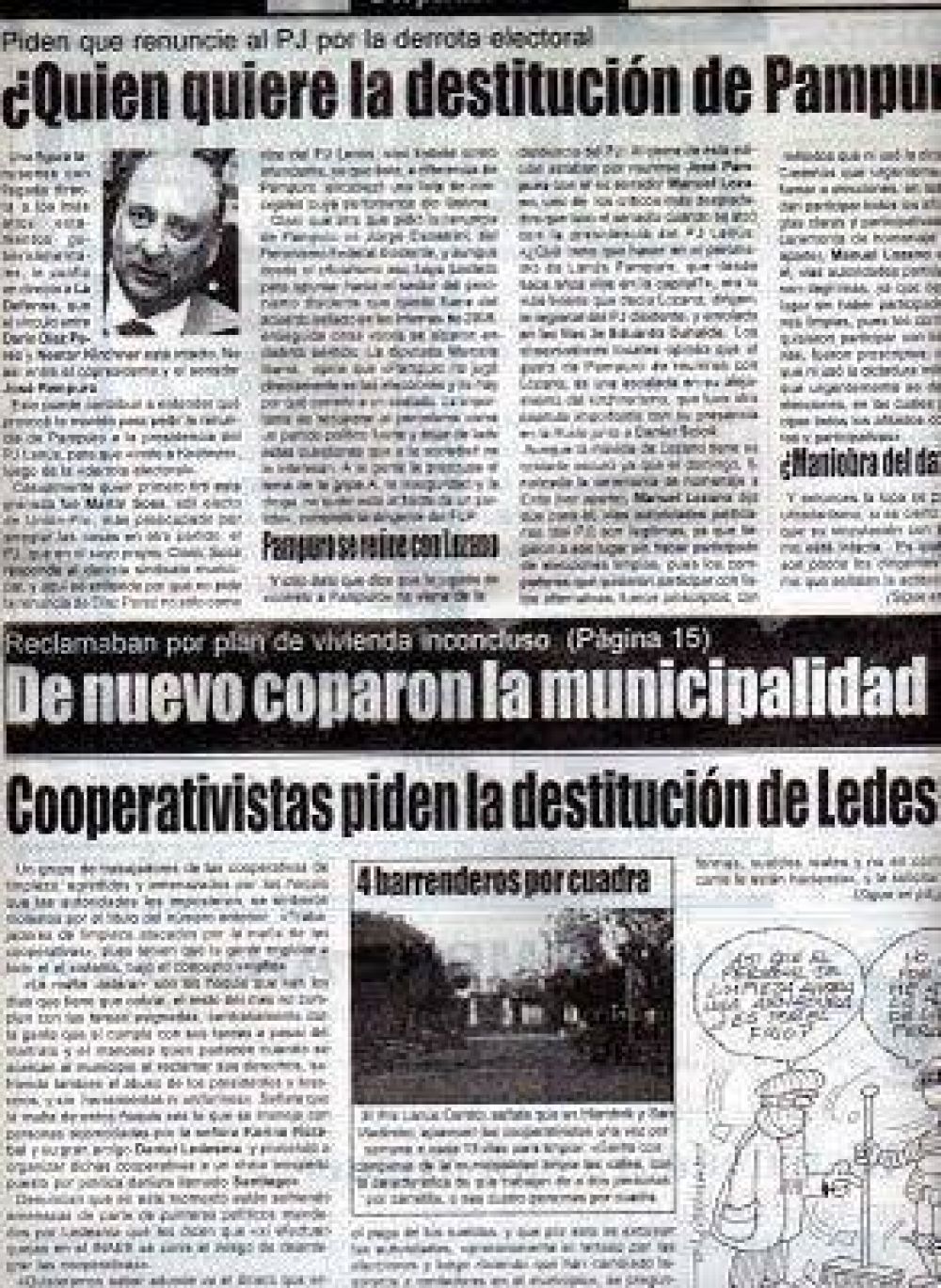 CARTA DOCUMENTO DE DIAZ PEREZ A "LA DEFENSA DE LANUS"