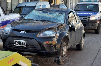 Violento accidente en la autopista Emiliozzi
