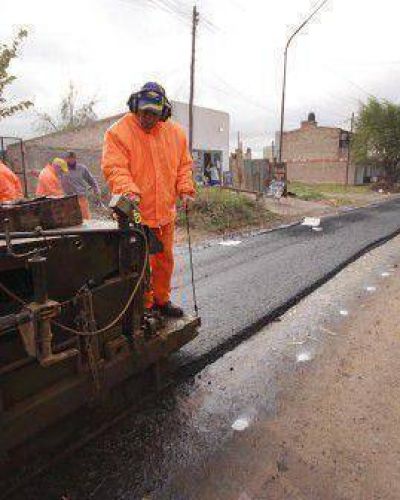 Finalizaron las obras de bacheo en barrio Pompeya