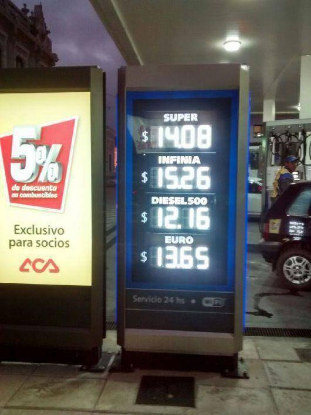Se actualizaron los precios de los combustibles, y ya se refleja el aumento en estaciones de Corrientes
