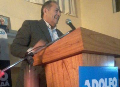 Adolfo Rodr�guez Sa� encabez� un acto en San Miguel y salud� a los ganadores del domingo