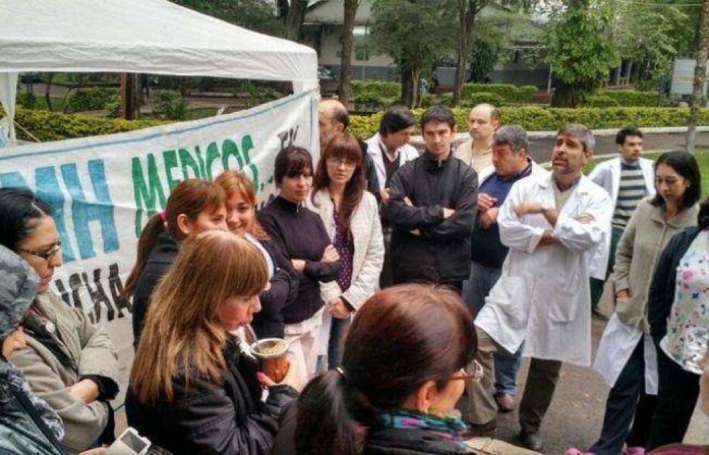 Alto acatamiento al paro en Salud P�blica