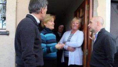 Campa�a al balotaje, Macri y Larreta juntos de timbreo