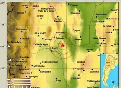 San Luis: sismo en las Sierras de las Quijadas