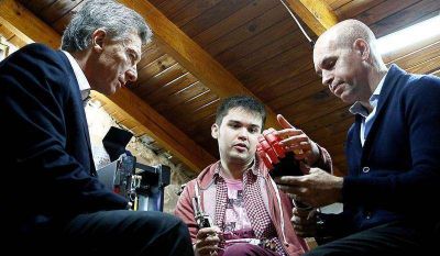 Macri y Larreta visitaron a Gino Tubaro