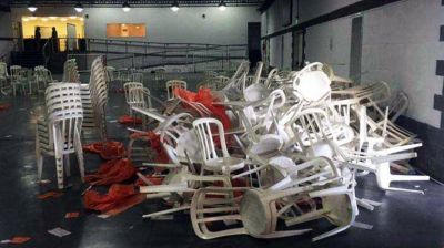 Golpes, gas pimienta y esc�ndalo en una asamblea de un gremio aeron�utico