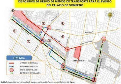Inician bloqueo de calles por visita papal