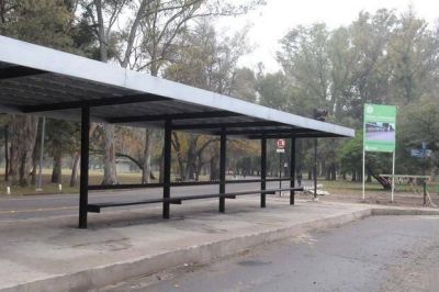 Toma forma un parador de micros frente a dos facultades del Bosque