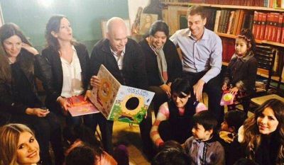 Las hijas de Tinelli de campa�a con Larreta