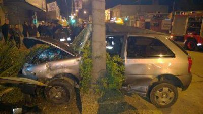 Impresionante accidente en pleno centro