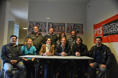 El candidato del Frente de Izquierda Nicol�s del Ca�o recorri� Quilmes
