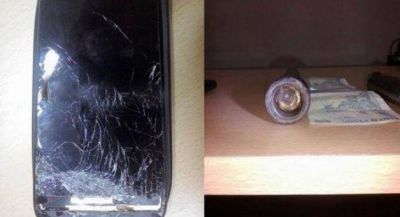 Polic�a fue atacado a tiros en un procedimiento y su celular lo salv�
