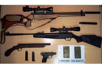 San Benito: Encontraron un arsenal durante un allanamiento